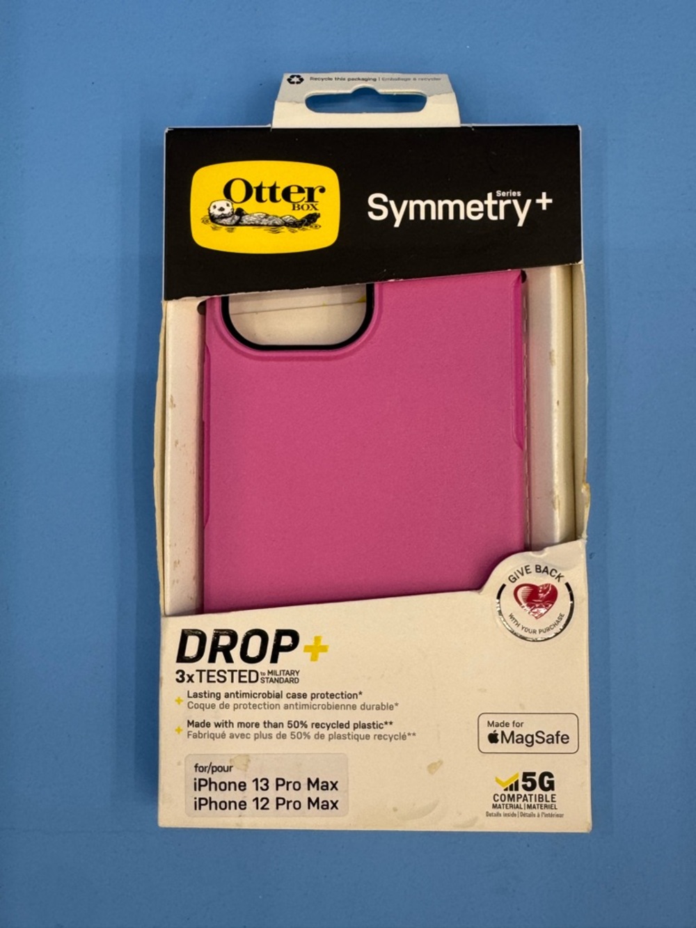 OtterBox Symmetry+ Pink Case for iPhone 13 Pro Max / 12 Pro Max